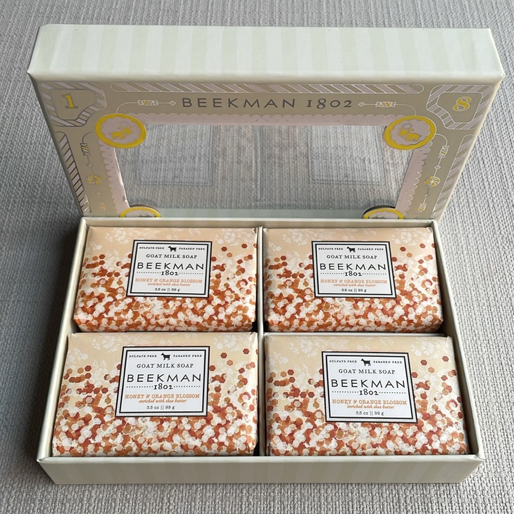 Beekman 1802 Honey & Orange Blossom Goat Milk Soap Set
